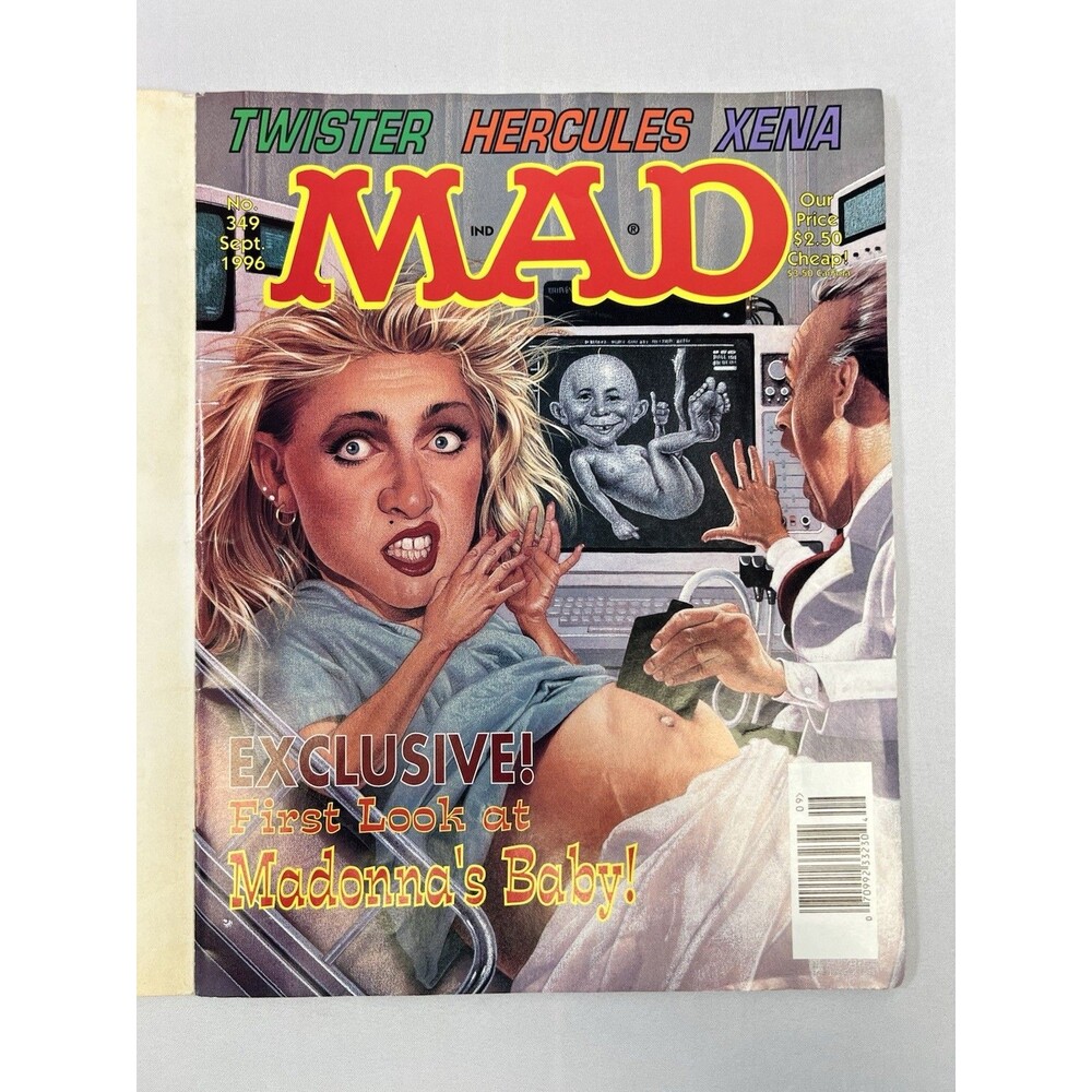 Vintage Original MAD Magazine #349 September 1996 Twister / Hercules/ Xena